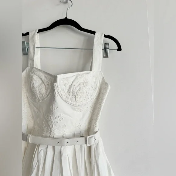 Self-Portrait White Midi Dress - Picture 6 of 13